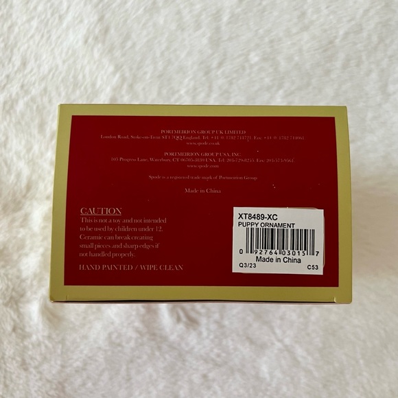 Spode Ceramic Puppy Ornament NIB - Picture 5 of 5